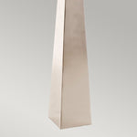 Elstead Lighting Floor Lamp from the Ascent range. Ascent 1 Light Floor Lamp - Polished Nickle – SKU ASCENT-FL-PN-BK