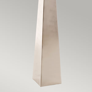 Elstead Lighting Floor Lamp from the Ascent range. Ascent 1 Light Floor Lamp - Polished Nickle Product Code = ASCENT-FL-PN-BK