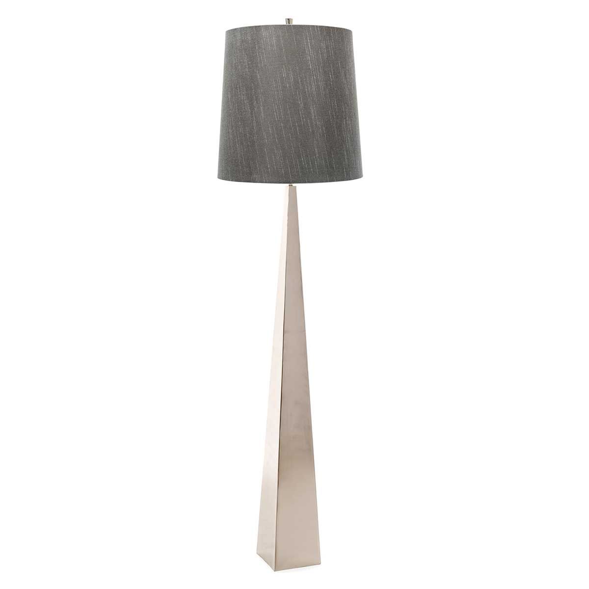 Elstead Lighting Floor Lamp from the Ascent range. Ascent 1 Light Floor Lamp - Polished Nickle – SKU ASCENT-FL-PN