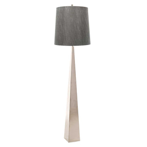 Elstead Lighting Floor Lamp from the Ascent range. Ascent 1 Light Floor Lamp - Polished Nickle Product Code = ASCENT-FL-PN