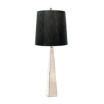 Elstead Lighting Table Lamp from the Ascent range. Ascent 1 Light Table Lamp - Polished Nickle Product Code = ASCENT-TL-PN-BK