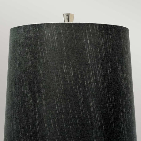 Elstead Lighting Table Lamp from the Ascent range. Ascent 1 Light Table Lamp - Polished Nickle Product Code = ASCENT-TL-PN-BK