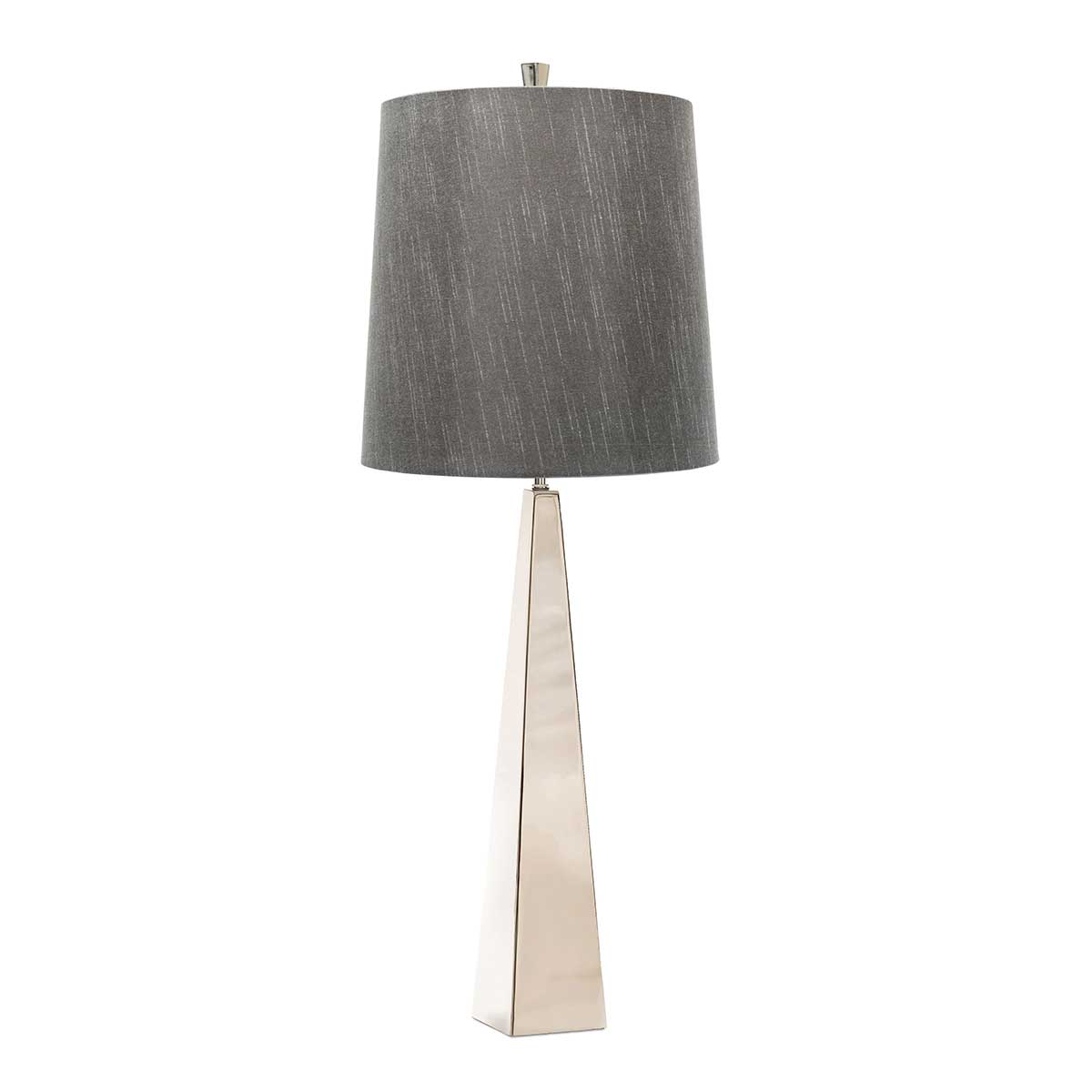 Elstead Lighting Table Lamp from the Ascent range. Ascent 1 Light Table Lamp - Polished Nickle Product Code = ASCENT-TL-PN