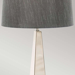 Elstead Lighting Table Lamp from the Ascent range. Ascent 1 Light Table Lamp - Polished Nickle Product Code = ASCENT-TL-PN