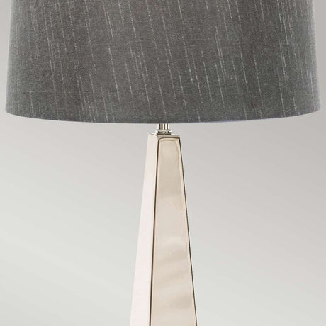 Elstead Lighting Table Lamp from the Ascent range. Ascent 1 Light Table Lamp - Polished Nickle Product Code = ASCENT-TL-PN