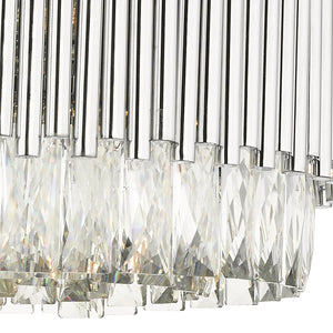 Magnalux Astoria 13 Light Crystal Pendant with Polished Chrome Bars Part Number - AST13CH