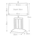 Elstead Lighting Table Lamp from the Atlas range. Atlas 1 Light Table Lamp – SKU ATLAS-TL