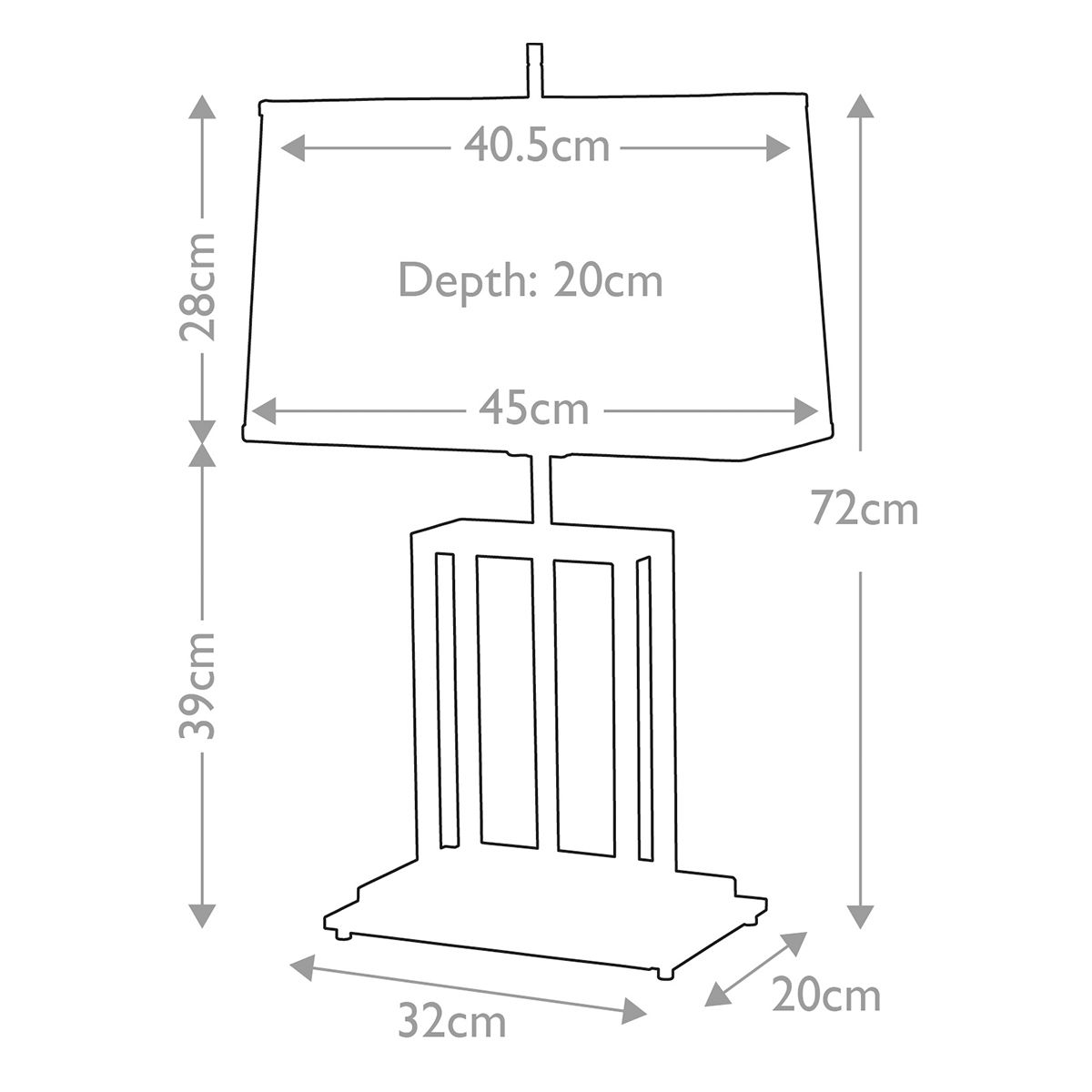 Elstead Lighting Table Lamp from the Atlas range. Atlas 1 Light Table Lamp – SKU ATLAS-TL