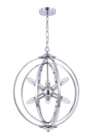 Magnalux Atlas 6 Light Pendant Polished Chrome Part Number - ATL06CH