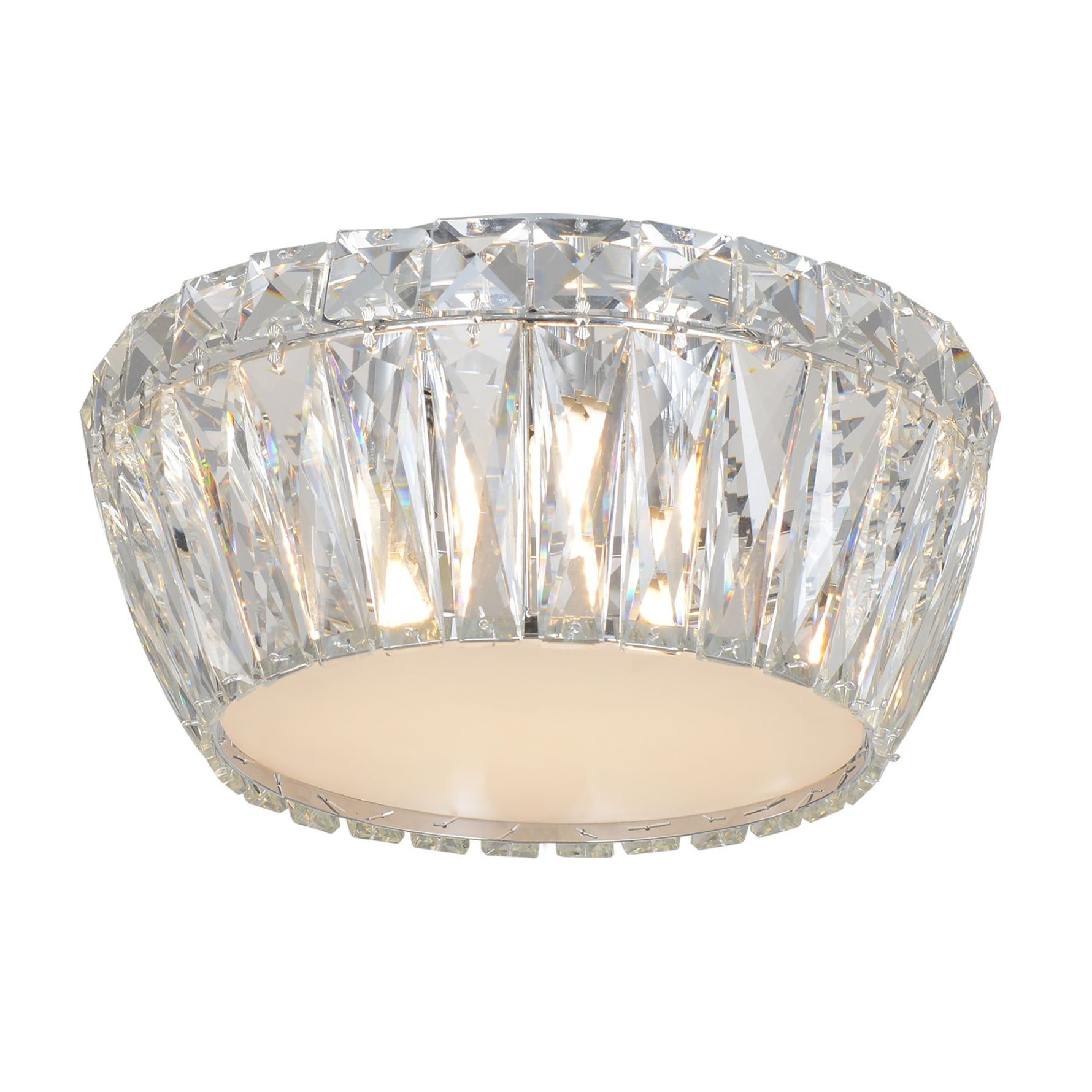 Magnalux Aurora 3 Light Crystal Flush Fitting Part Number - AUR03FLCH