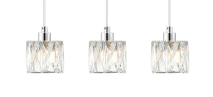 Magnalux Aurora 3 Light Extra Small Crystal Pendant Bar Part Number - AUR03XCH