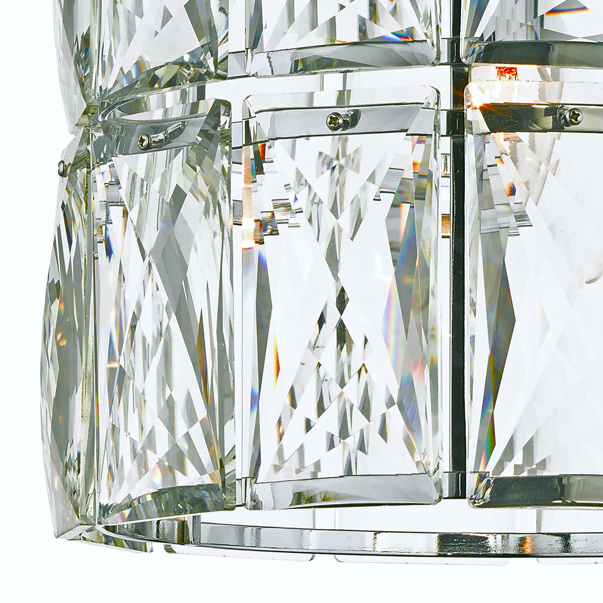Magnalux Aurora 1 Light Crystal Pendant Polished Chrome Part Number - AUR01CH