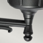 Norlys Bologna 1 Light Up Wall Light B1-BLACK-C