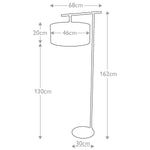 Elstead Lighting Floor Lamp from the Balance range. Balance 1 Light Floor Lamp – SKU BALANCE-FL-WPN