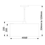 Elstead Lighting Pendant from the Balance range. Balance 1 Light Pendant – SKU BALANCE-P-BKPN
