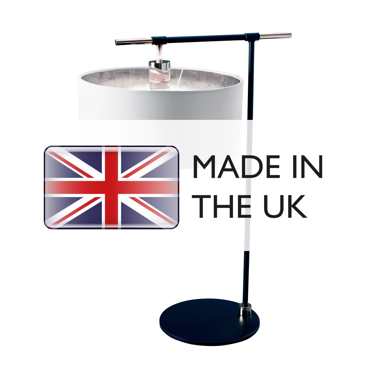 Elstead Lighting Table Lamp from the Balance range. Balance 1 Light Table Lamp – SKU BALANCE-TL-BKPN