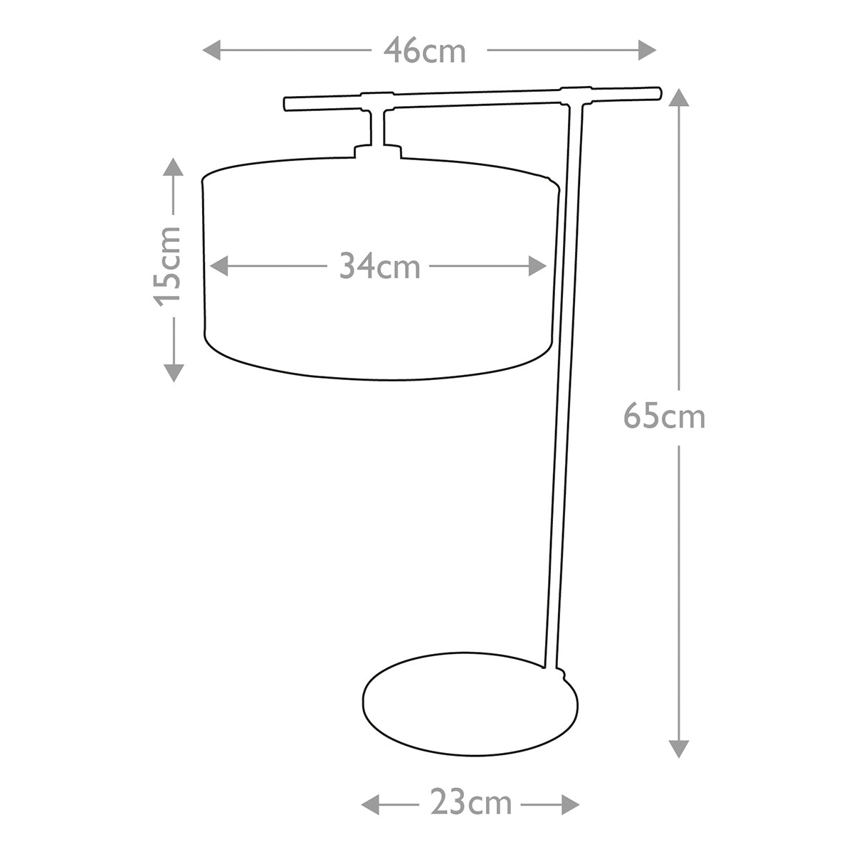 Elstead Lighting Table Lamp from the Balance range. Balance 1 Light Table Lamp - Dark Brown Product Code = BALANCE-TL-DBG