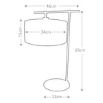 Elstead Lighting Table Lamp from the Balance range. Balance 1 Light Table Lamp - Dark Brown Product Code = BALANCE-TL-DBG