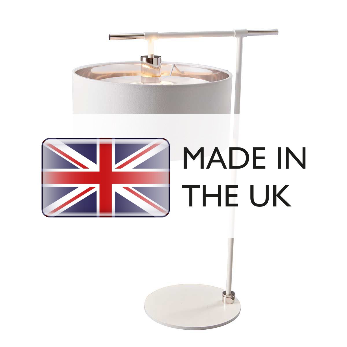Elstead Lighting Table Lamp from the Balance range. Balance 1 Light Table Lamp – SKU BALANCE-TL-WPN