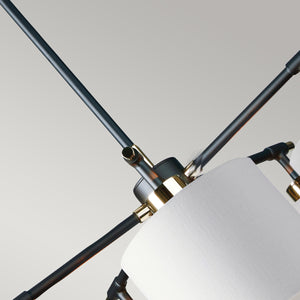 Elstead Lighting Chandelier from the Balance range. Balance 5 Light Chandelier Product Code = BALANCE5-BKPN