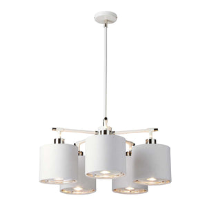 Elstead Lighting  Chandelier from the Balance range. Balance 5 Light Chandelier Product Code = BALANCE5-WPN