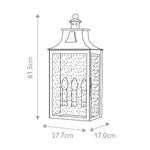 Elstead Lighting Outdoor Wall Light from the Balmoral range. Balmoral 3 Light Wall Lantern – SKU BALMORAL