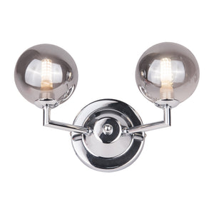 Magnalux Barbara 2 Light Wall Light Polished Chrome Part Number - BAR02CHWL