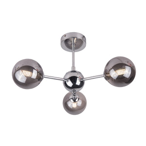 Magnalux Barbara 3 Light Semi Flush Polished Chrome Part Number - BAR03CH