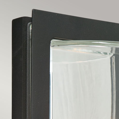 Norlys Basel 1 Light Wall Lantern - Black With Clear Glass BASEL-E27-BLK-C
