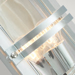 Norlys Basel 1 Light Wall Lantern - Galvanised With Clear Glass BASEL-E27-GAL-C