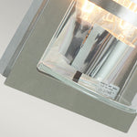 Norlys Basel 1 Light Wall Lantern - Stainless Steel With Clear Glass BASEL-E27-S-S-C