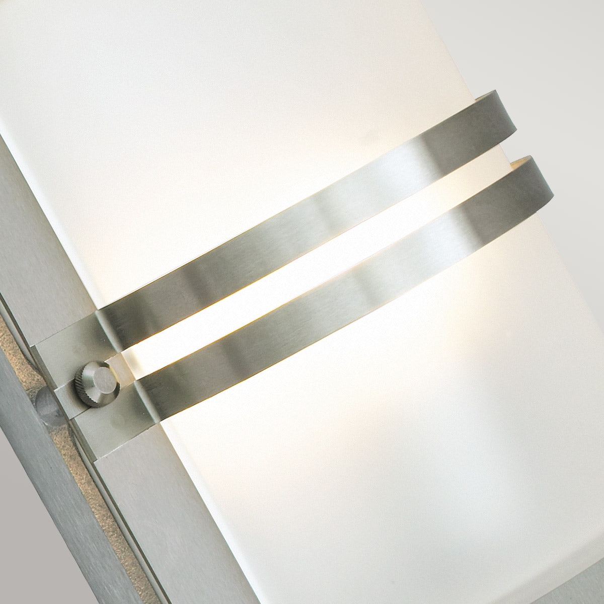 Norlys Basel 1 Light Wall Lantern - Stainless Steel With Frosted Glass BASEL-E27-S-S-F