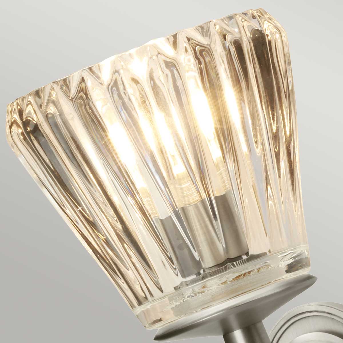 Elstead Lighting  Wall Light from the Agatha range. Agatha 2 Light Wall Light  Product Code = BATH-AGATHA-BN