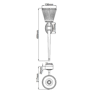 Elstead Lighting  Wall Light from the Agatha range. Agatha 2 Light Wall Light  Product Code = BATH-AGATHA-BN