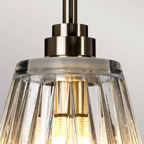 Elstead Lighting Pendant from the Agatha range. Agatha 1 Light Pendant  Product Code = BATH-AGATHA1P-BN