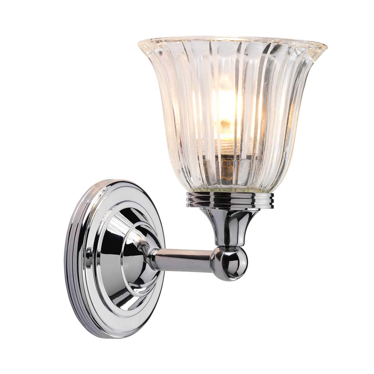 Elstead Lighting Wall Light from the Austen range. Austen 1 Light Wall Light Product Code = BATH-AUSTEN1-PC