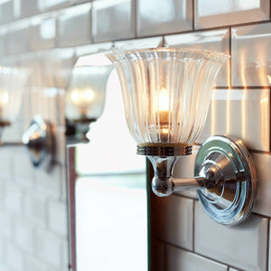 Elstead Lighting Wall Light from the Austen range. Austen 1 Light Wall Light Product Code = BATH-AUSTEN1-PC