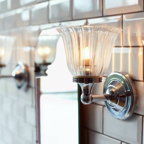 Elstead Lighting Wall Light from the Austen range. Austen 1 Light Wall Light Product Code = BATH-AUSTEN1-PC