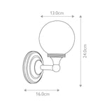 Elstead Lighting Wall Light from the Austen range. Austen 1 Light Wall Light – SKU BATH-AUSTEN4-PC