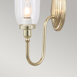 Elstead Lighting Wall Light from the Blake range. Blake 1 Wall Light Product Code = BATH-BLAKE2-PB
