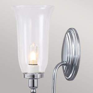 Elstead Lighting Wall Light from the Blake range. Blake 1 Wall Light Product Code = BATH-BLAKE2-PC