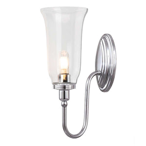 Elstead Lighting Wall Light from the Blake range. Blake 1 Wall Light Product Code = BATH-BLAKE2-PC