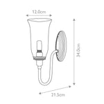 Elstead Lighting Wall Light from the Blake range. Blake 1 Wall Light – SKU BATH-BLAKE2-PN