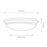Elstead Lighting Ceiling Flush from the Brompton range. Brompton 1 Light Flush – SKU BATH-BROMPTON-F-BB