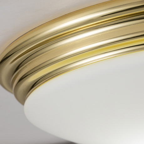 Elstead Lighting Brompton 1 Light Flush BATH-BROMPTON-F-PB