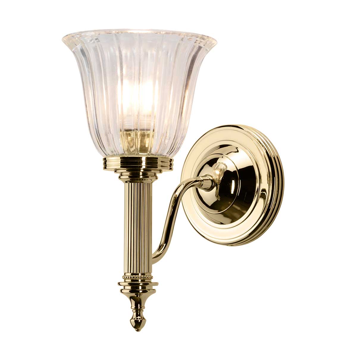 Elstead Lighting Wall Light from the Carroll range. Carroll 1 Light Product Code = BATH-CARROLL1-PB