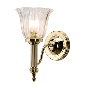 Elstead Lighting Wall Light from the Carroll range. Carroll 1 Light Product Code = BATH-CARROLL1-PB