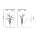 Elstead Lighting Wall Light from the Carroll range. Carroll 1 Light – SKU BATH-CARROLL1-PC