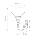 Elstead Lighting Wall Light from the Cheadle range. Cheadle 1 Light Wall Light – SKU BATH-CD1