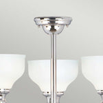 Elstead Lighting Chandelier from the Cheadle range. Cheadle 3 Light Semi-Flush – SKU BATH-CD3
